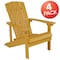 Flash Furniture Yellow Poly Resin Adirondack Chair 4PK 4-JJ-C14501-YLW-GG - alternate 7